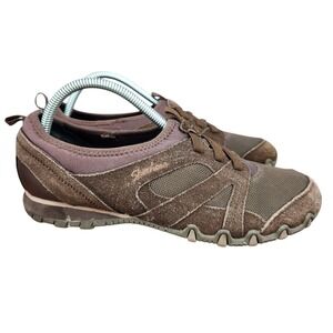 Skechers Shoes Womens 10 Relaxed Fit‎ Memory Foam Brown Slip On Comfort Shoes
